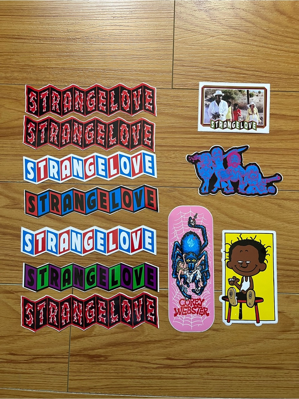 Strangelove Skateboards Sticker Lot